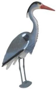 Pond H2o Blue Heron Decoy with Legs & Stake 30'' (76cm) Tall, Adult Blue Heron Statue for Backyard Koi Fish Ponds, Yards & Water Gardens