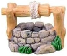 Miniature Stone Well Resin Water Pool, 3.9 x 2.8cm, DIY Fairy Garden Decor, Craft Garden Sculptures and Statues