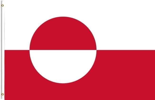 Greenland Flags, 4X6FT,3Ply Double Sided Denmark Greenlander National Flag, Double Stitched with Brass Grommets, For Room Teen Cool Tapestry For Dorm Wall Decor For Porch, Indoor Outdoor Flags, Gifts (3PLY, 4X6)