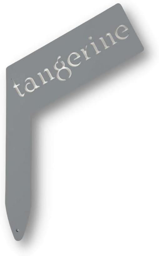 Planter Size Small Metal Garden Plant Vegetable Flower or Herb Markers 13.5 Inches Tall (tangerine, Primed Finish)