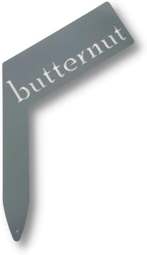 Planter Size Small Metal Garden Plant Vegetable Flower or Herb Markers 13.5 Inches Tall (butternut, Primed Finish)