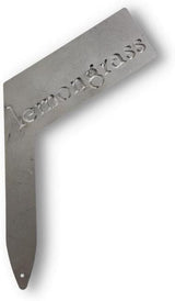 Planter Size Small Metal Garden Plant Vegetable Flower or Herb Markers 13.5 Inches Tall (lemongrass, Raw, Unfinished Steel)