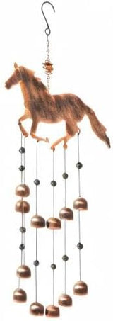 Dawhud Direct 24-inch H Galloping Horse Wind Chimes for Outside Unique - Moon Decor - Galloping Horse Windchimes - Outdoor Decorations - Garden Decoration, Gift for Women, Mom, Grandma, Unisex