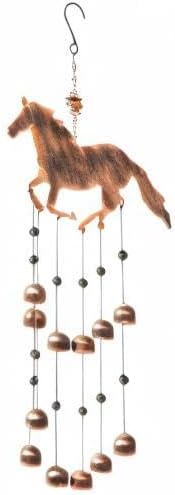 Dawhud Direct 24-inch H Galloping Horse Wind Chimes for Outside Unique - Moon Decor - Galloping Horse Windchimes - Outdoor Decorations - Garden Decoration, Gift for Women, Mom, Grandma, Unisex