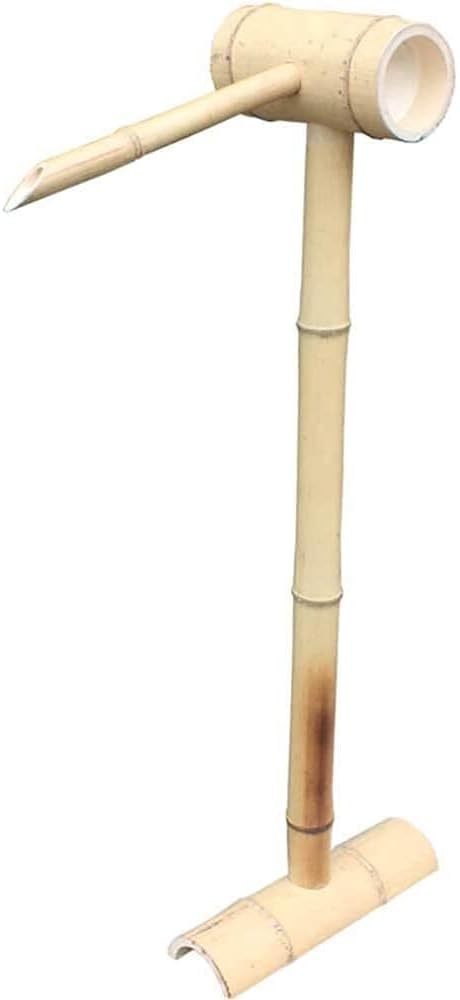 Handmade Bamboo Fountain Water Feature, Indoor/Outdoor Pond Decor with Pump, Garden Decoration