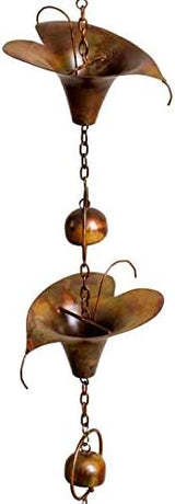 Ancient Graffiti Calla Lilies Decorative Hanging Chain