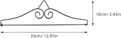 Toddmomy Garden Flag Wall Hanger, 2Pcs Metal Garden Flag Hanger Banner Holder for Lawn Porch Wall