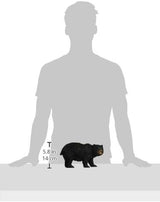 Design Toscano QM24217001 Black Bear Statue Walking, Multicolored