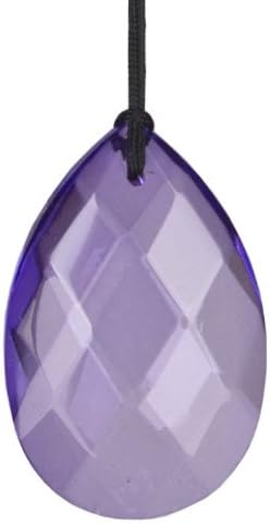 Woodstock Chimes Signature Collection, Gem Drop Chime, 10'' Violet Décor Designs - Small Chimes Wind Chimes for Outdoor, Patio, Home or Garden Décor (GEMVI)