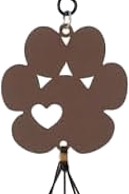 The Bridge Collection Metal Paw Print Wind Chime - Memorial Wind Chime with Heart Paw Print - Decorative Pet Loss Gift with Metal Detail