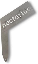 Planter Size Small Metal Garden Plant Vegetable Flower or Herb Markers 13.5 Inches Tall (nectarine, Raw, Unfinished Steel)