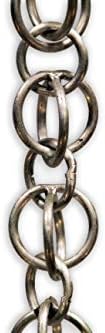 Nutshell Stores Double Loops Rain Chain - Aluminum - 8 Feet