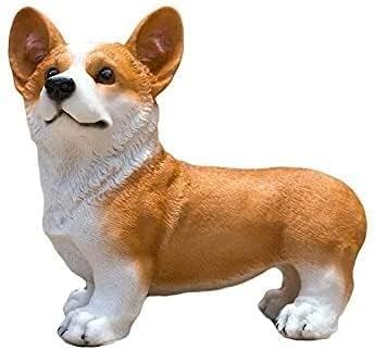 Garden Ornaments Decor Statue Outdoor,Abstract Unique Statue Sculpture Creative Statues and Sculptures Outdoor Decor for Garden,Simulation Resin Puppy Sculpture Crafts Dog Ornaments