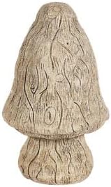 Solid Rock Stoneworks 9in Mushroom Garden Statue- Buff