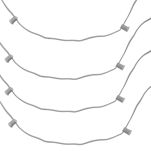 LED Outdoor String Lights - 25FT, C7 E12, 12" Spacing, White