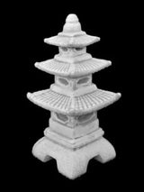 Concrete Asian Pagoda Sculpture Handmade Lantern Figurine Outdoor Japanese Decoration Garden Pagoda Gift Idea Yard Oriental Lantern Statue