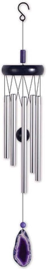 Sunset Vista 20 inches Purple Agate Wind Chime Home Decor