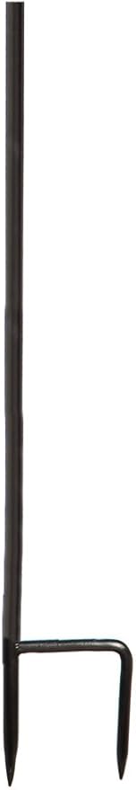 Evergreen Flag Black Iron Cemetery Garden Flag Stand - 15”W x 28”H