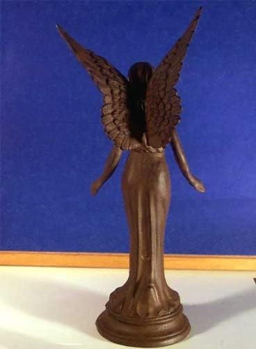 Upper Deck Majestic Angel Statue Cast Iron Rust Finish