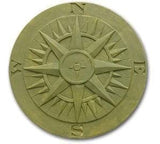 Compass Rose Stepping Stone Mold, Concrete Stepping Stone Mold, Garden Decor Mold, 15.5'' Round