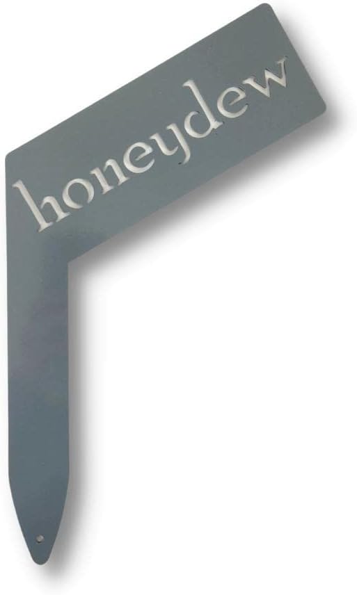 Planter Size Small Metal Garden Plant Vegetable Flower or Herb Markers 13.5 Inches Tall (honeydew, Primed Finish)