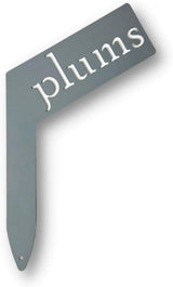 Planter Size Small Metal Garden Plant Vegetable Flower or Herb Markers 13.5 Inches Tall (plums, Primed Finish)