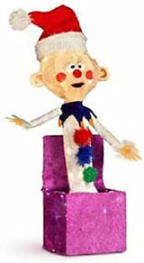 ProductWorks 24-Inch Pre-Lit 3D Charlie in the Box Christmas Yard Decoration, 35 Lights