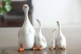 ZEshops Lifelike Mother Duck and Ducklings Resin Statue for Patio Yard Decoration - Durable and Hand-Drawn Sculpture (Small & Large Bundle Set)