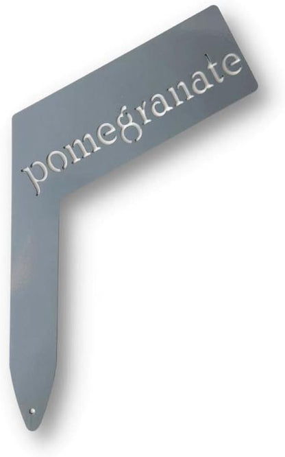 Planter Size Small Metal Garden Plant Vegetable Flower or Herb Markers 13.5 Inches Tall (pomegranate, Primed Finish)