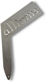 Planter Size Small Metal Garden Plant Vegetable Flower or Herb Markers 13.5 Inches Tall (alliums, Raw, Unfinished Steel)