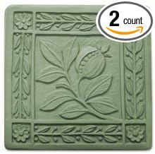 X-ARTN8055 Art Nouveau Tile Stepping Stone Mold - Pack of 2