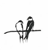 METALBIRD - Pair of Swallows - Outdoor Tree Ornaments in Corten Steel - Metal Art Proudly Made in The USA