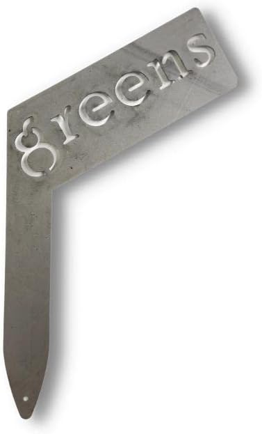 Planter Size Small Metal Garden Plant Vegetable Flower or Herb Markers 13.5 Inches Tall (greens, Raw, Unfinished Steel)