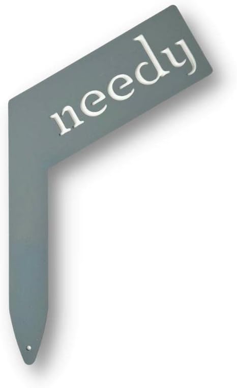 Planter Size Small Metal Garden Plant Vegetable Flower or Herb Markers 13.5 Inches Tall (needy, Primed Finish)