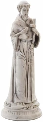 Roman Exclusive St. Francis Garden Statue, 24-Inch, Made of Resin Stone