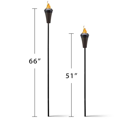 TIKI Island Outdoor Torch - Weather-Resistant Garden Decor