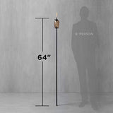 TIKI Adjustable Flame Glass Torch - Pink