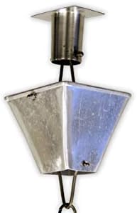 Nutshell Stores Extra Large Square Cups Rain Chain - Aluminum - 9 Feet