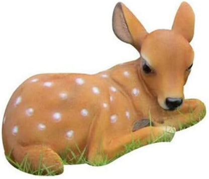 Garden Ornaments Decor Statue Outdoor,for Friends Gifts Art Ornaments Decor Crafts Figurines Collectible Prop Vivid Animal Figurines Arts Real Life Fallow Deer Statue Fawn Resin Sculpture