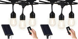 Brightech Ambience Pro - 48ft Solar String Lights, Edison Bulbs, Remote Control