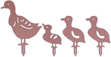 Alnicov 4 Pcs Duck Silhouette Garden Yard Art Decoration，Hollow Out Shape，Garden Art Decoration