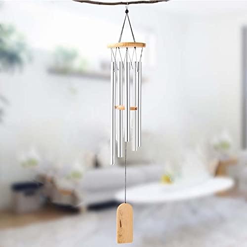 Wind Chime Tubes for Home Garden Outdoor Hanging Decorations,Wind Chime Making Kit,Wind Chime Part, DIY Wind Chimes for Ornament Craft Kit,with 6 Wind Chime Hooks,Wind Chime line 100 Yards