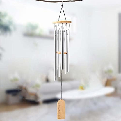 Wind Chime Tubes for Home Garden Outdoor Hanging Decorations,Wind Chime Making Kit,Wind Chime Part, DIY Wind Chimes for Ornament Craft Kit,with 6 Wind Chime Hooks,Wind Chime line 100 Yards