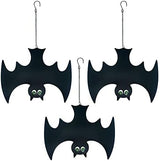 Metal Bats, Silhouette Pendant Outdoors Halloween Yard Decorations, Set of 3