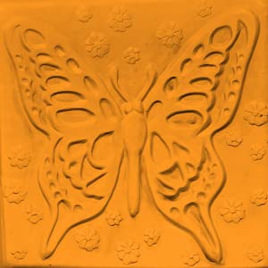 Butterfly Stepping Stone Mold, Concrete Stepping Stone Mold, Garden Decor Mold, 15.5" Square ***NOT A Finished Stone***