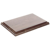 Walnut Wood Display Base - 10" x 7" Ogee Edge