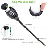 Solar Torch Lights - 6 Pack Flickering Flame