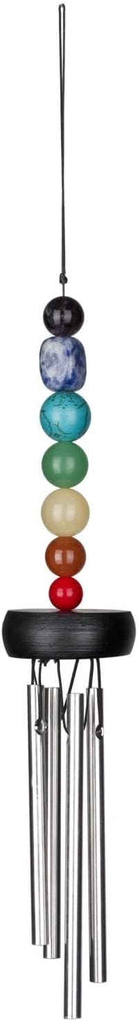 Woodstock Chimes Signature Collection, Woodstock Pocket Chakra Chime, 11'' Eastern Energies Wind Chimes for Outdoor, Patio, Home or Garden Décor (PC7)