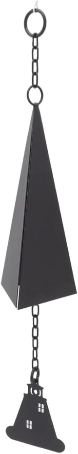 Outdoor Wind Chimes with Buoy Bell & Compass Three-Tone Triangle Wind Bells for Garden,Patio or Porch Decor,Weather-Resistant Iron Windbell Decorations