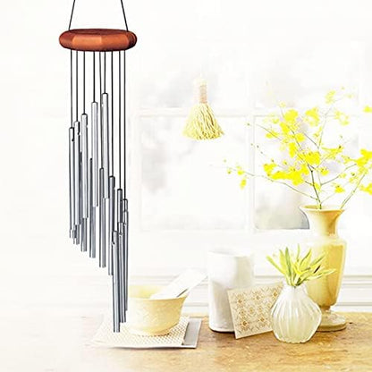 Wind Chime Tubes for Home Garden Outdoor Hanging Decorations,Wind Chime Making Kit,Wind Chime Part, DIY Wind Chimes for Ornament Craft Kit,with 6 Wind Chime Hooks,Wind Chime line 100 Yards